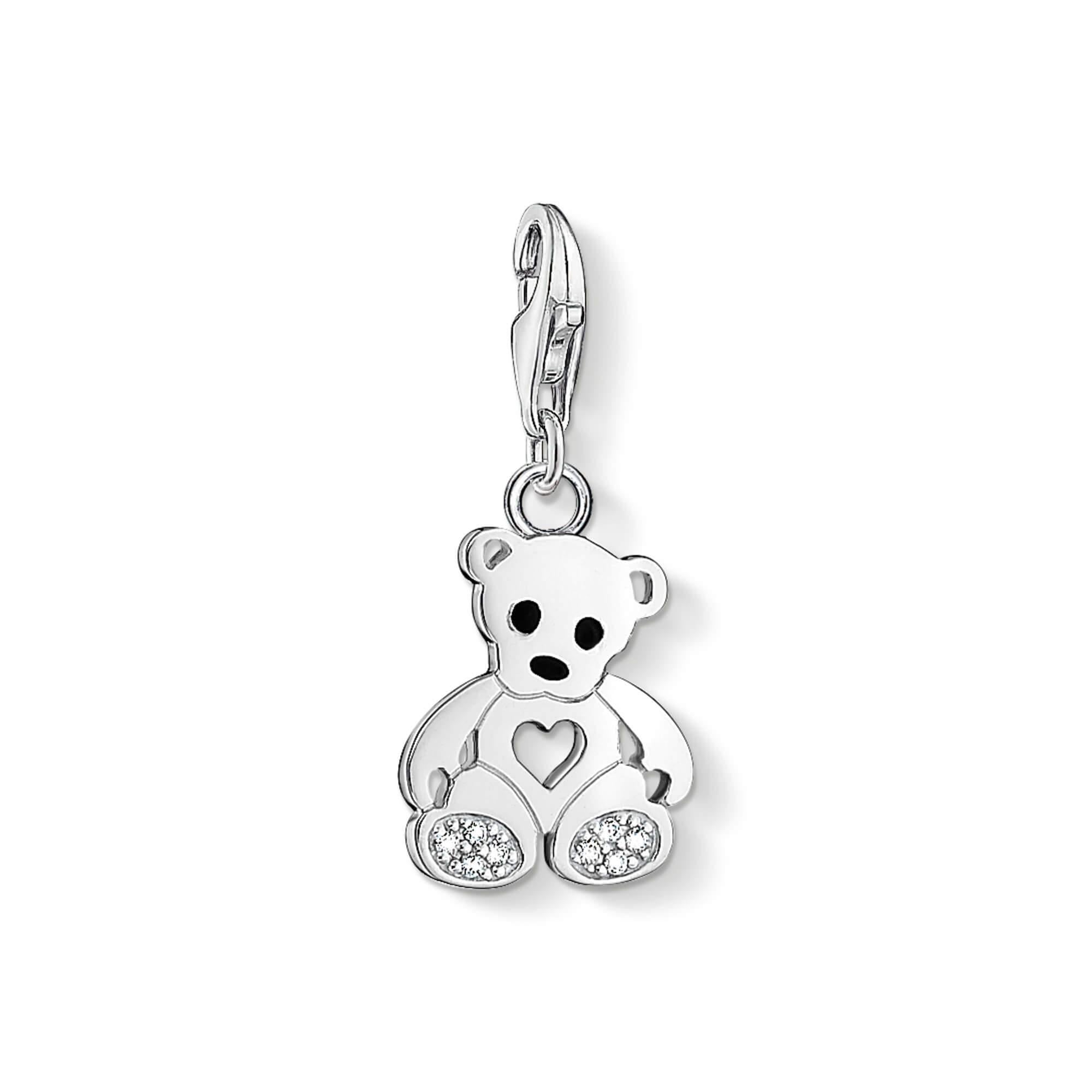Charm Pendant Teddy Bear With Heart