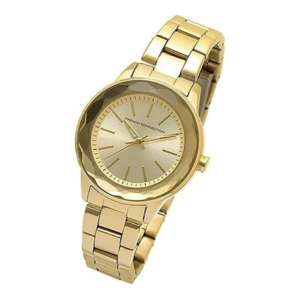 Ladies Quartz Analogue Gold Tone Watch