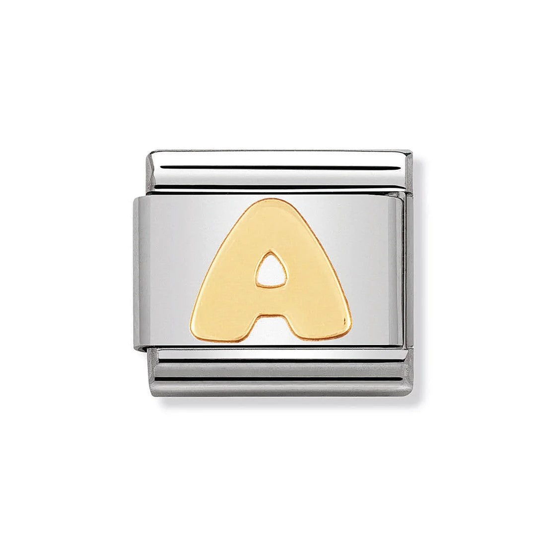 Classic 18ct Gold Letter 'A' Link