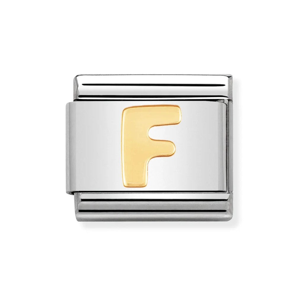 Classic Gold Letter 'F' link