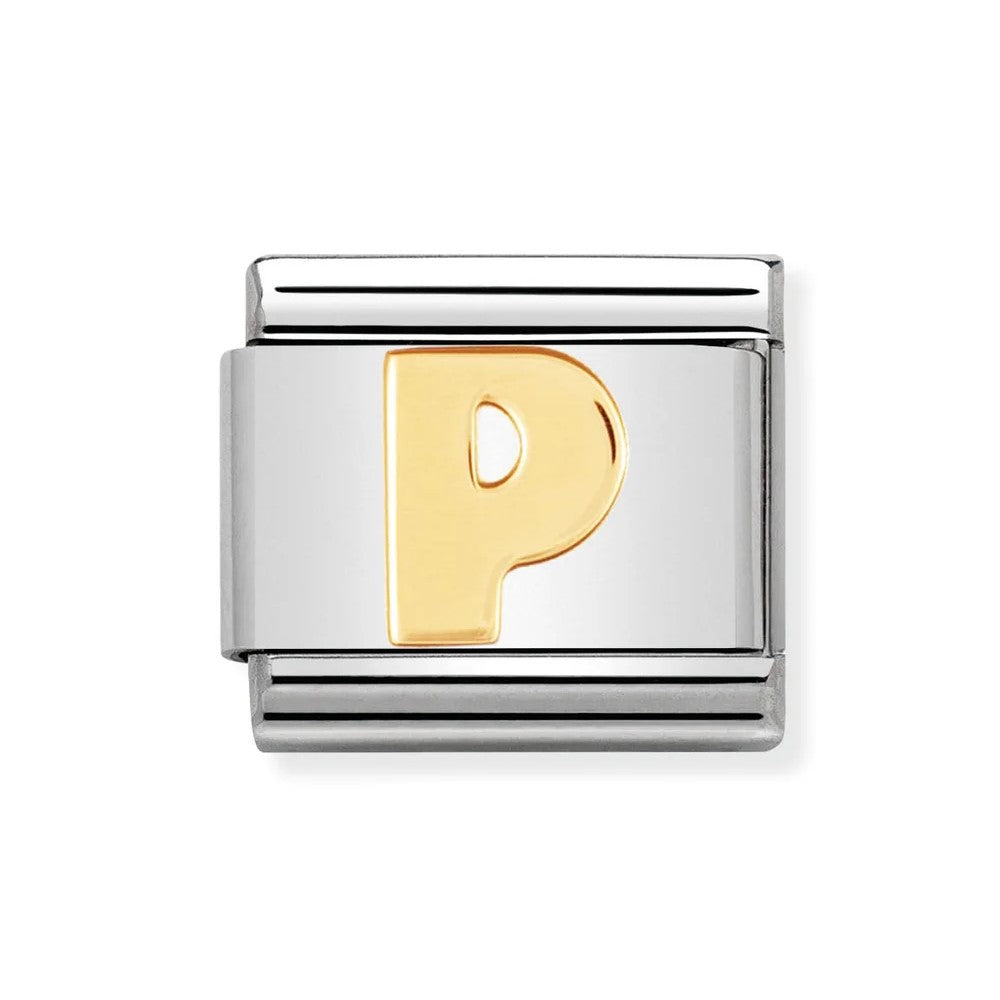 Classic Gold Letter 'P' Link