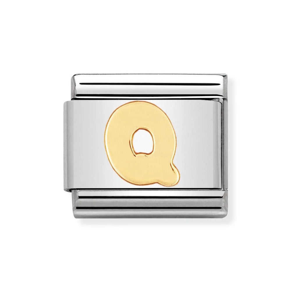 Classic Gold Letter 'Q' Link