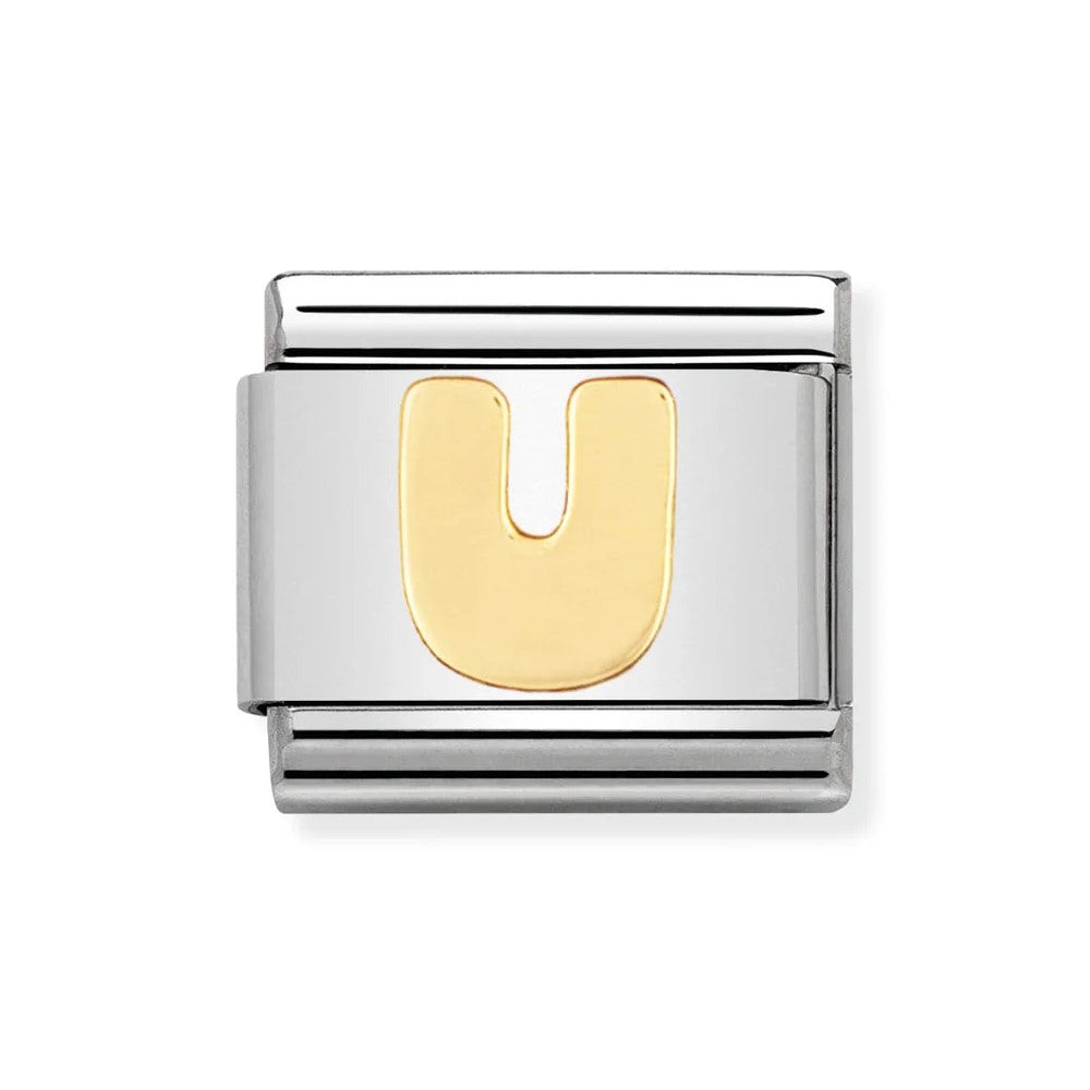 Classic Gold Letter 'U' Link