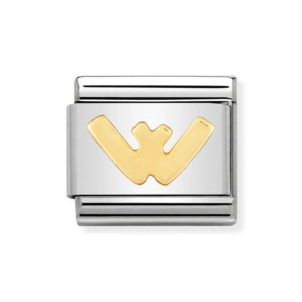 Classic Gold Letter 'W' Link