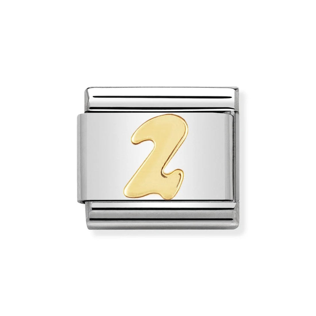Classic 2 Number In Stainless Steel With 18k Gold Charm