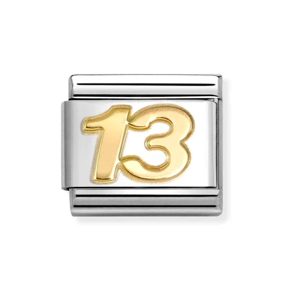 Composable Classic Number 13 In 18K Gold Charm