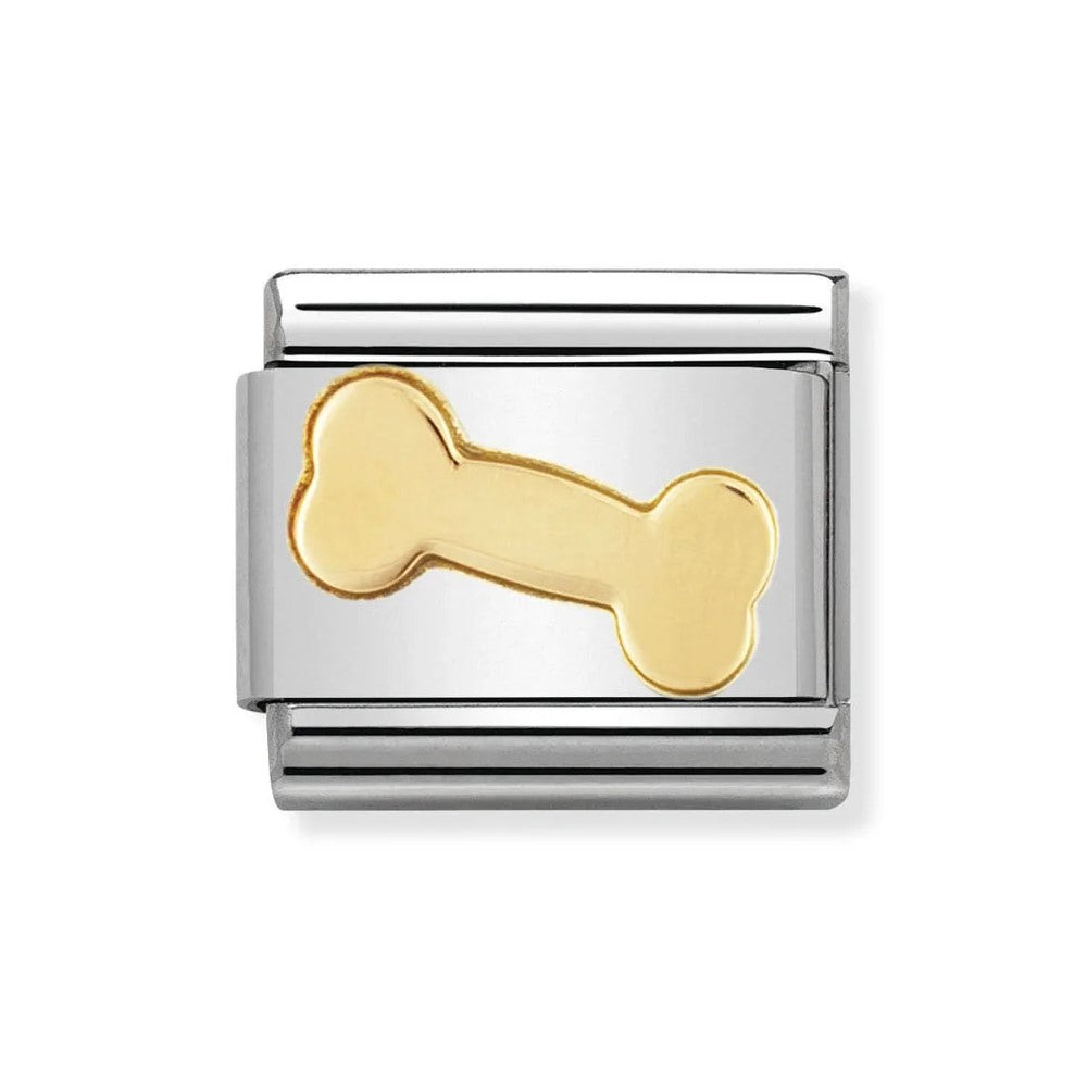 Classic Gold Dog Bone link