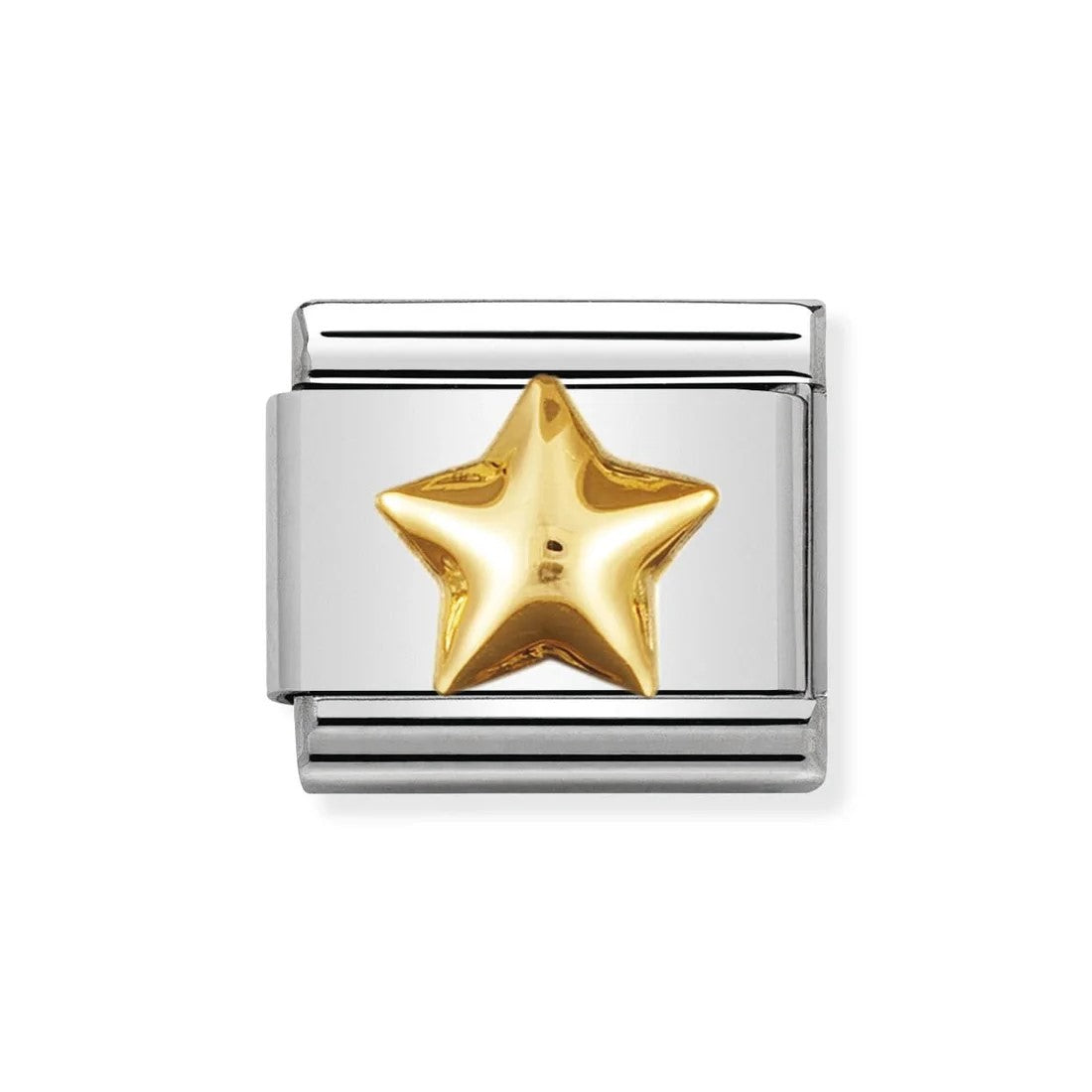 Classic 18ct Gold Rounded Star Link