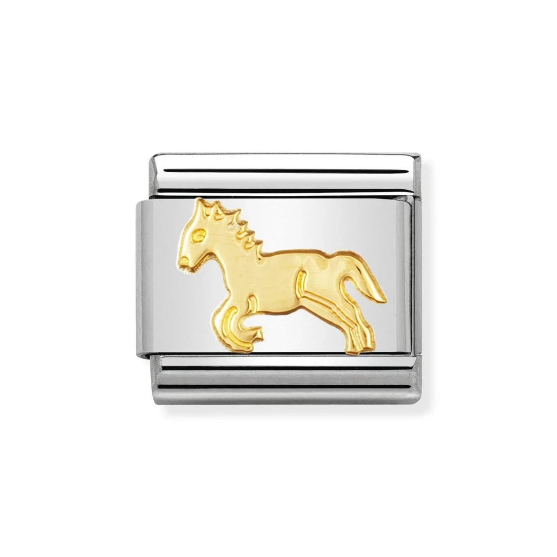 Classic Full Horse Link With Gold Detail