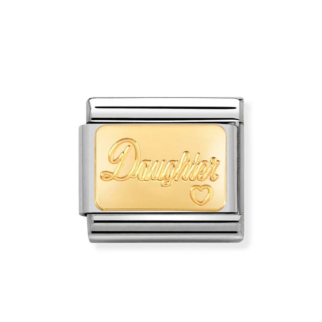 Classic 18ct Gold Engraved 'Daughter' Link