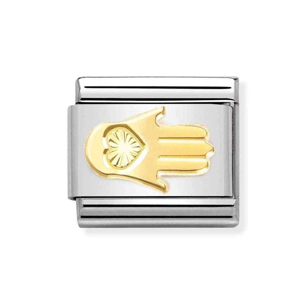 Composable Classic Link In 18K Gold With Fatima Hand Symbol