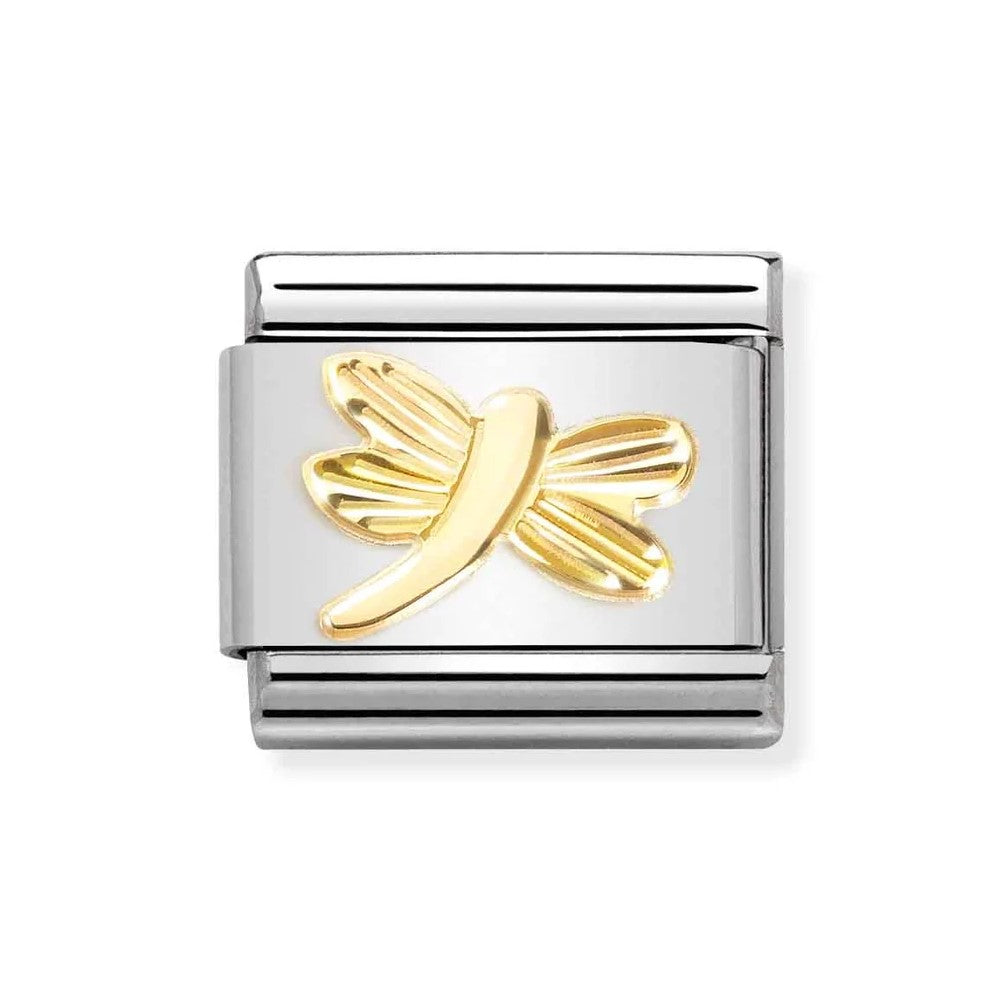 Composable Classic Link In 18K Gold With Dragonfly Symbol