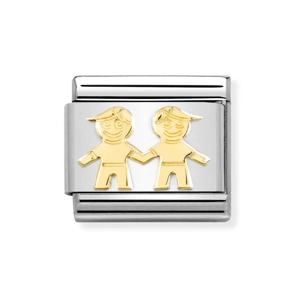 Classic Composable Link in 18K Gold With Brothers Symbol