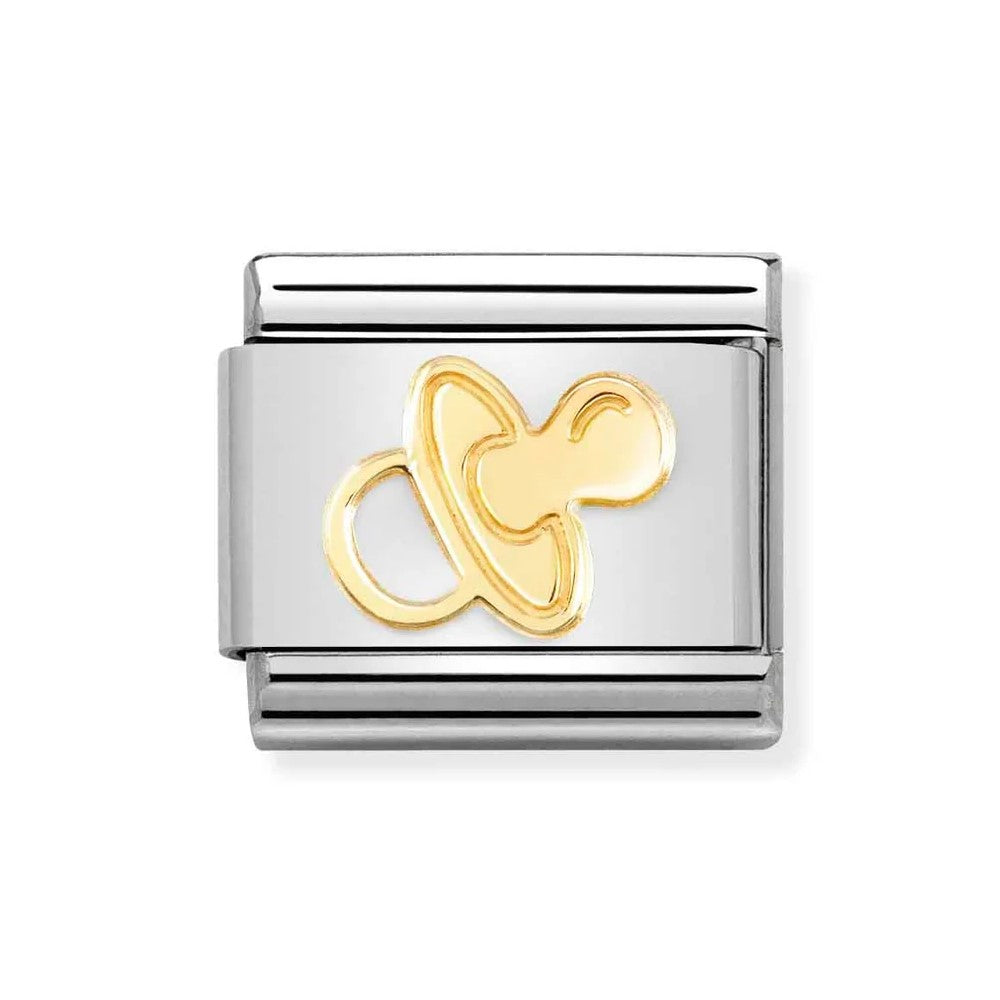 Classic Composable Link in 18K Gold With Pacifier Symbol
