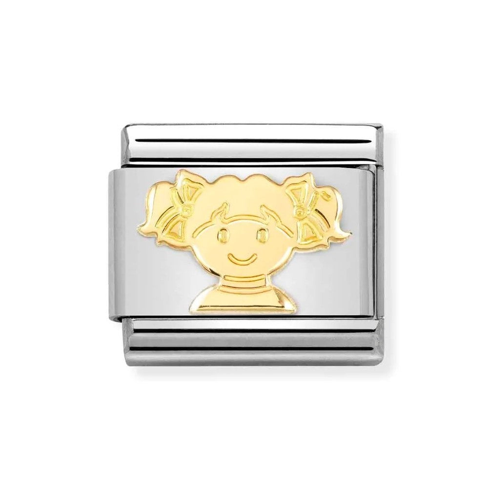 Classic Composable Link in 18K Gold With Girl Symbol