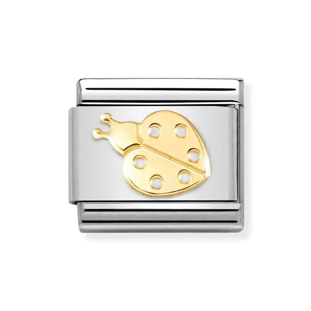 Classic Composable Link in 18K Gold With Ladybug Symbol