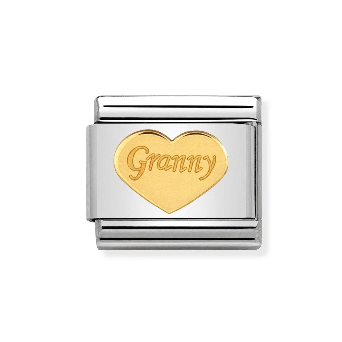 Composable Classic 18k Gold Granny Heart Stainless Steel Charm