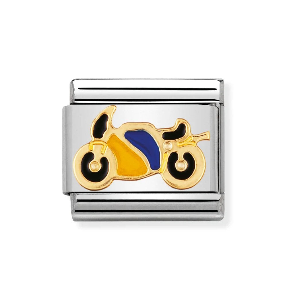 Classic Yellow & Blue Motorbike Link