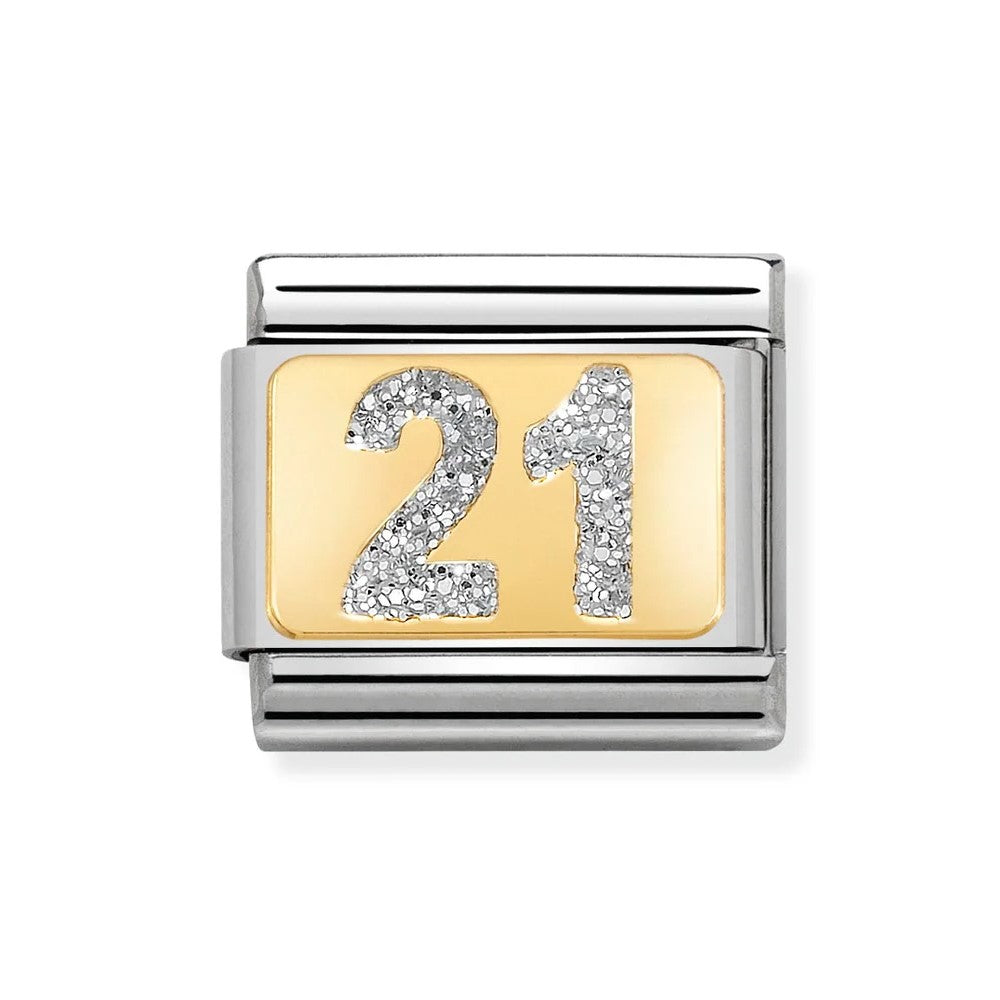 Composable Classic Glitter Silver 21 Link