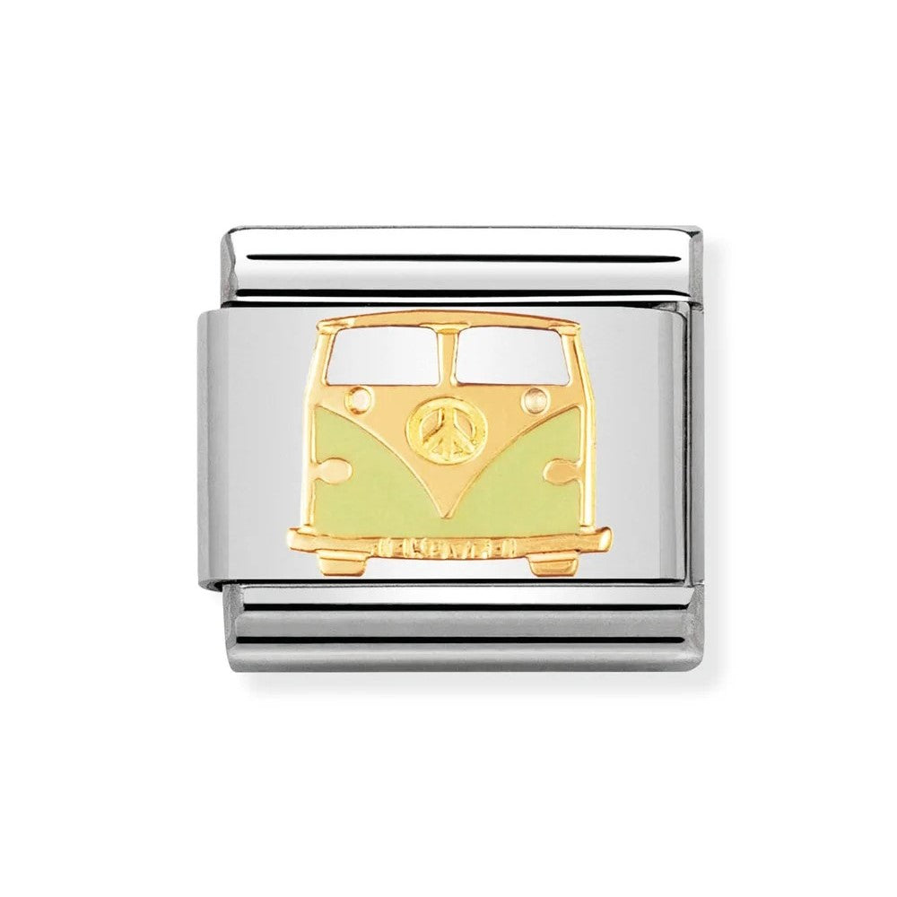 Classic Peace Camper Van Pale Green Link