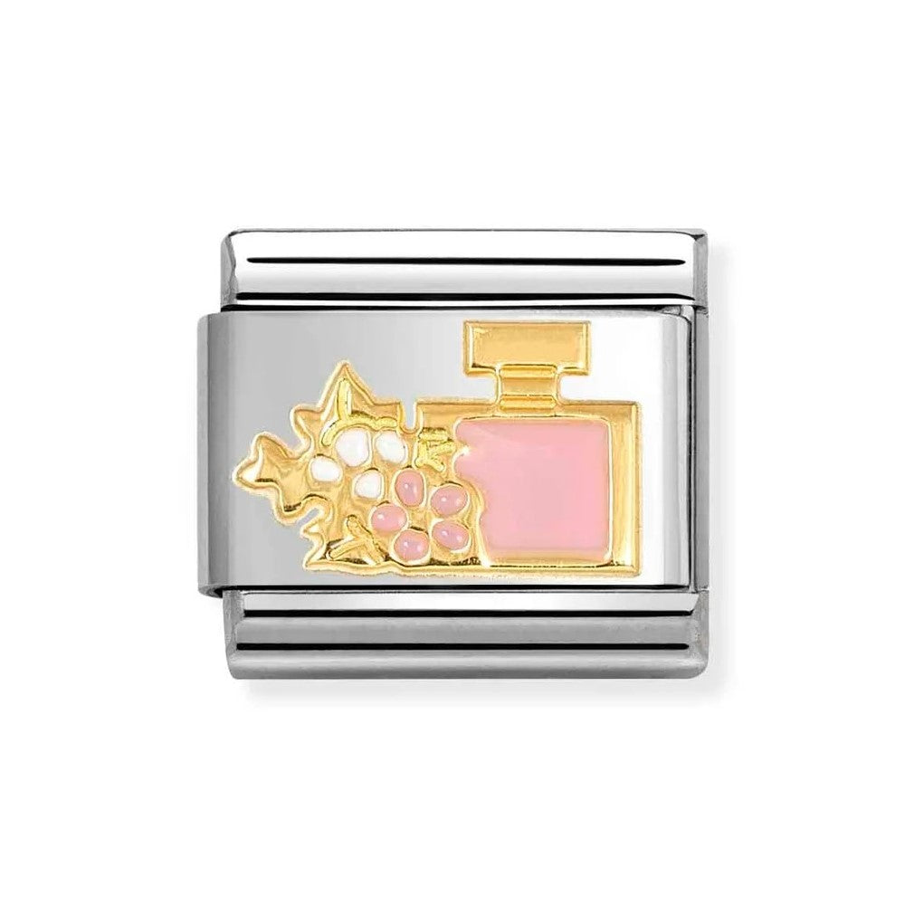 Composable Classic Perfume With Flower In 18K Gold & Enamel Charm