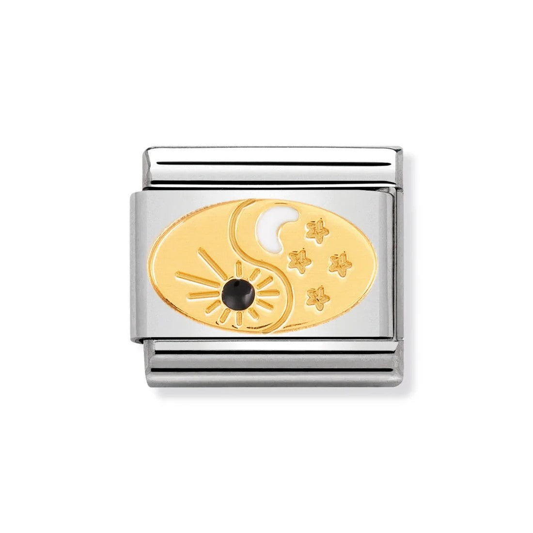 Classic Symbol Link Gold Tao Sun & Moon