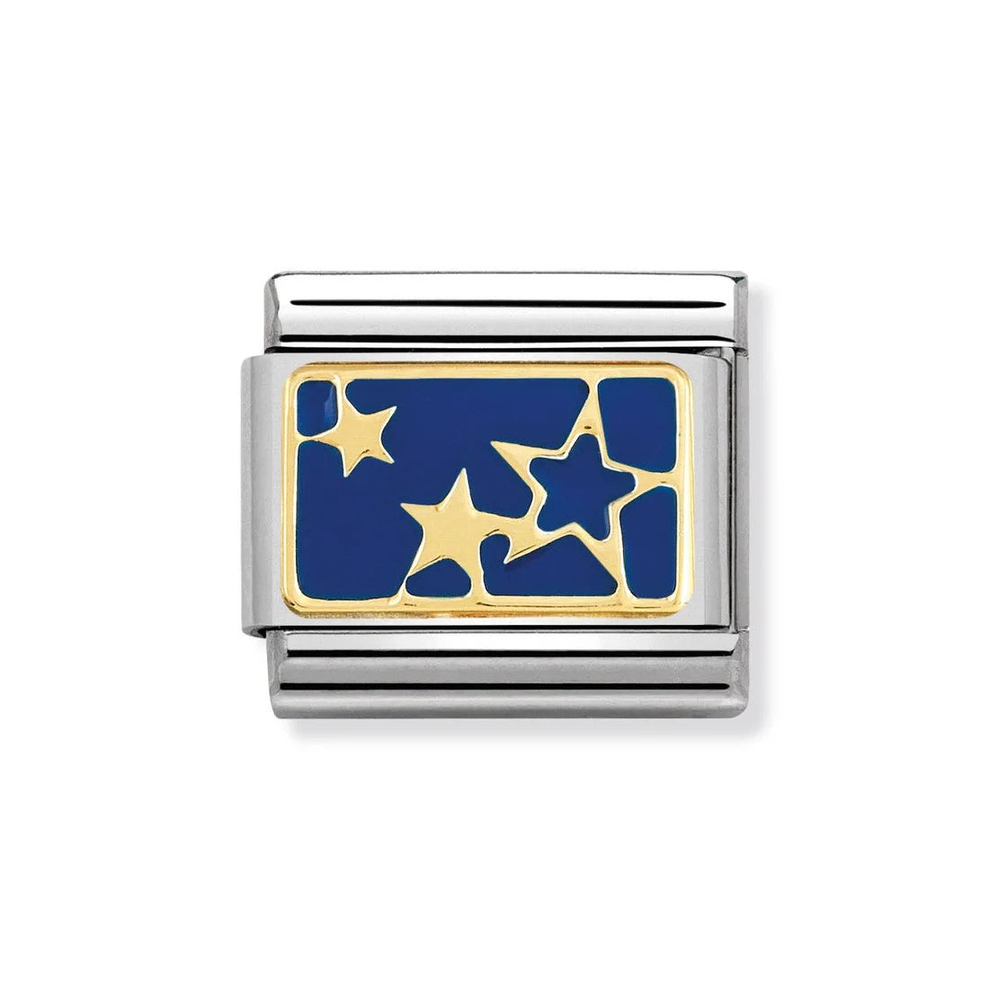 Classic Plates Link Gold Stars Blue Plate