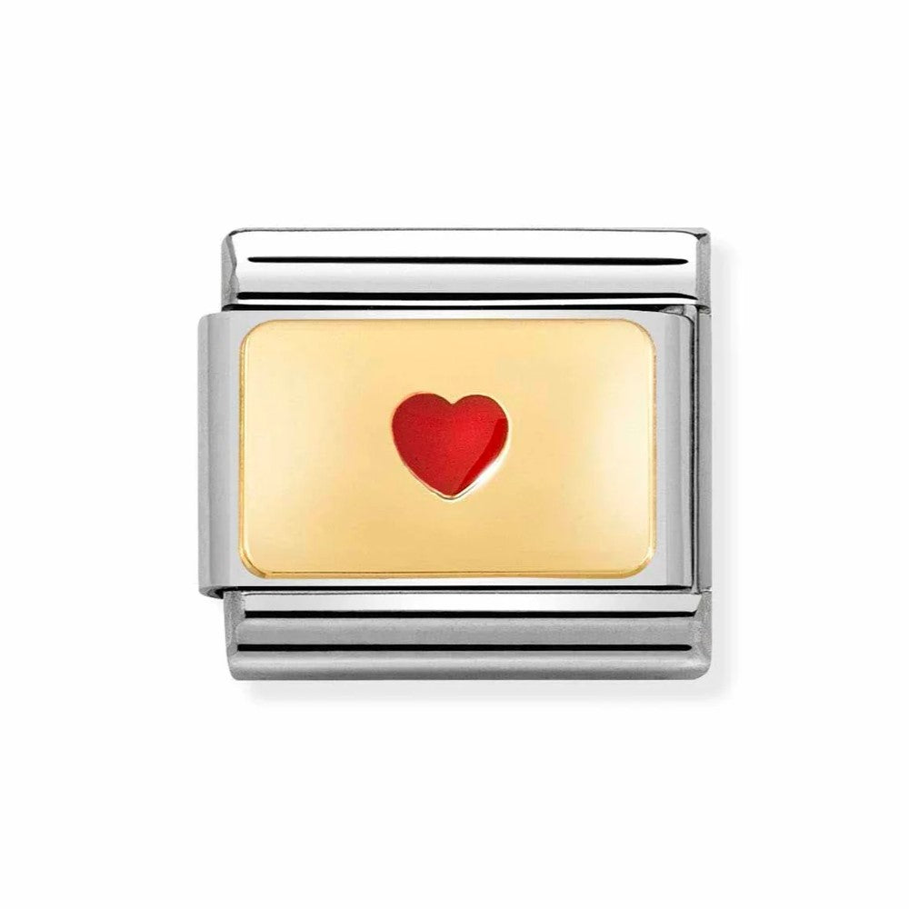 Composable Classic Plates Small Heart Link