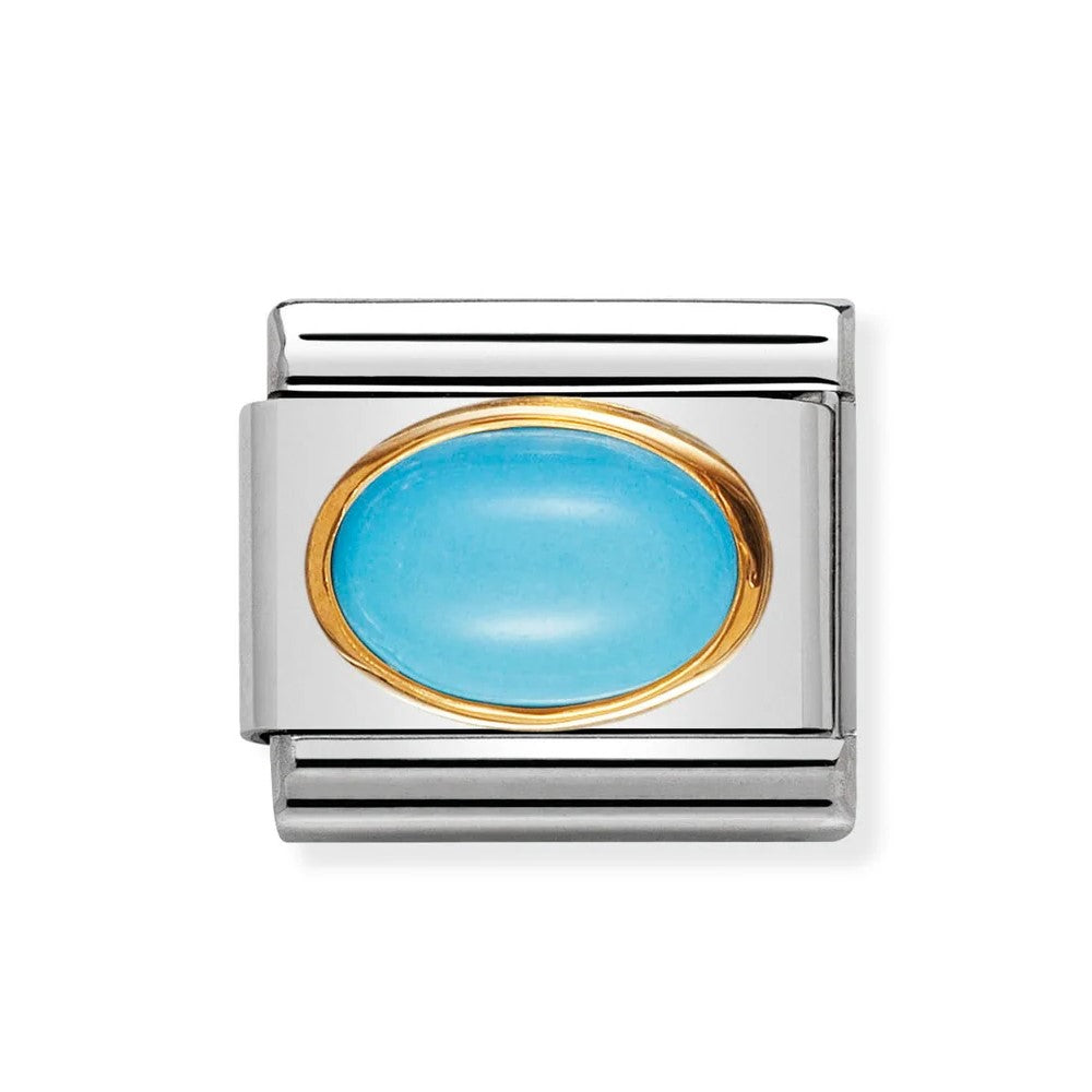 Classic Gold Set Turquoise Link