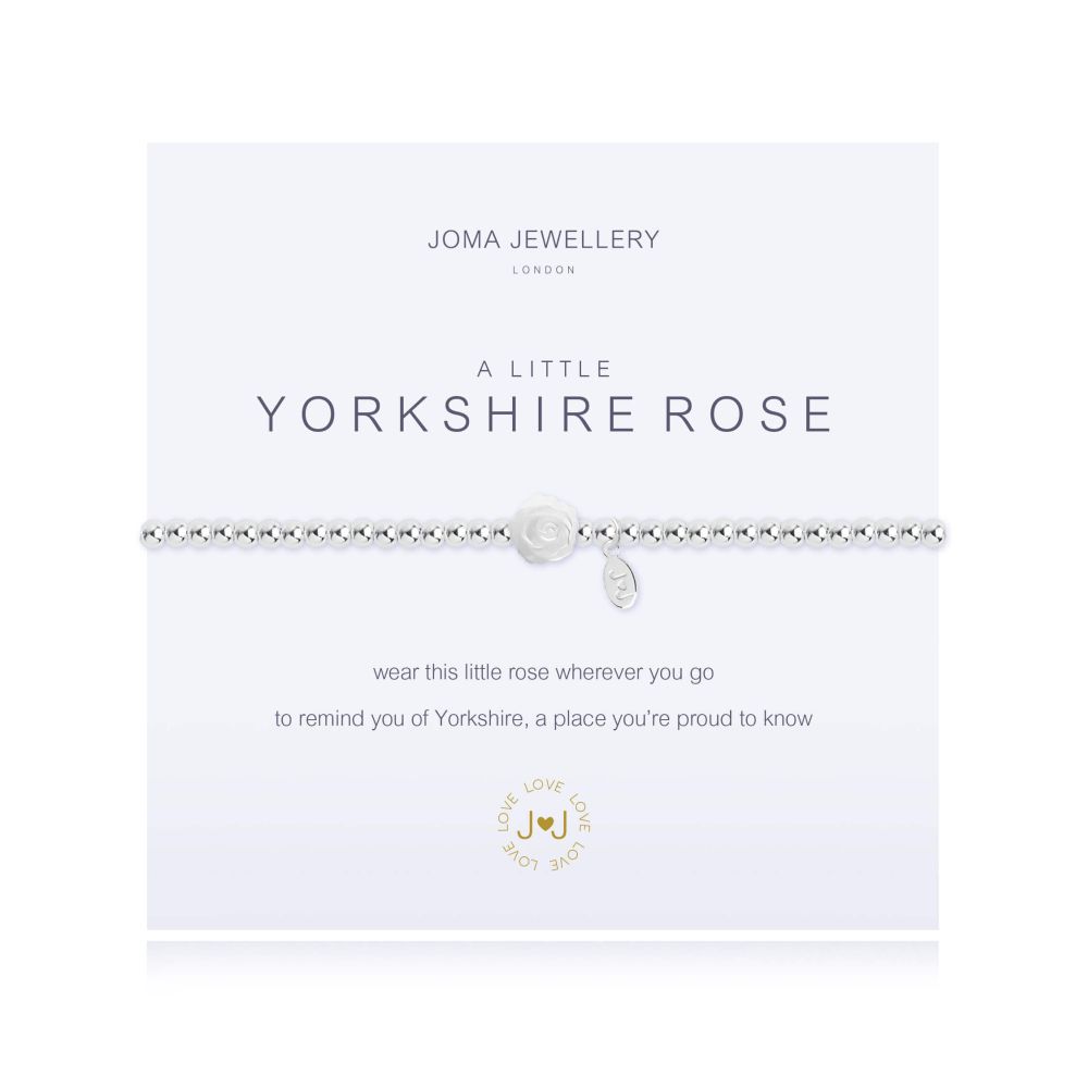 A Little | Yorkshire Rose | Silver | Bracelet | 17.5cm Stretch