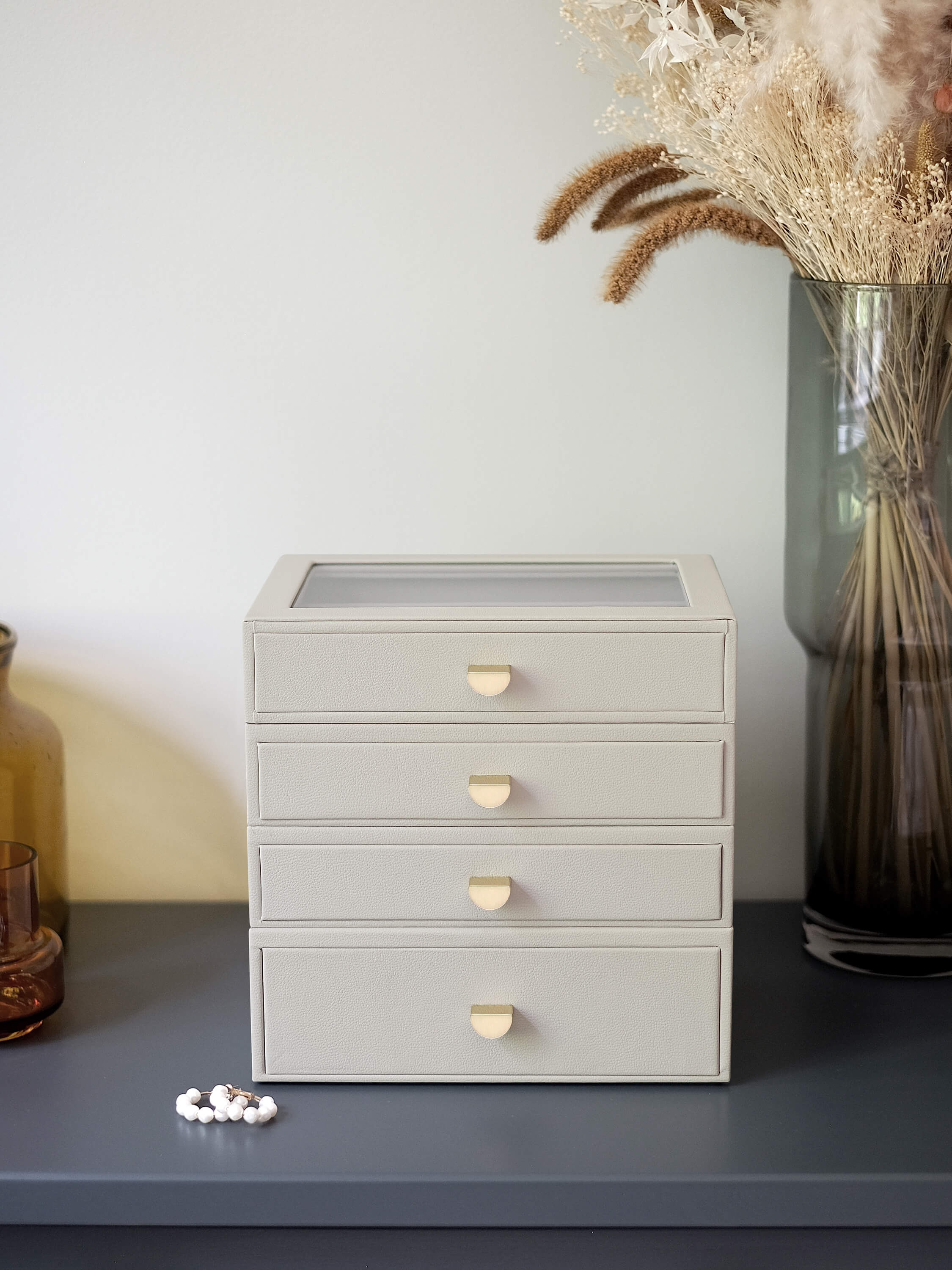 Pebble Oatmeal Classic Drawer Set Of 4