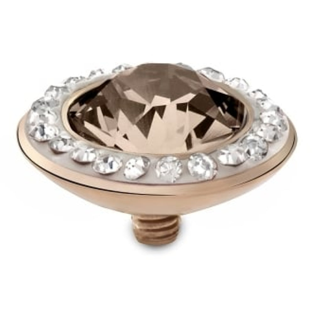 Famosa Rose Gold 13mm Tondo Deluxe Ring Top Silk