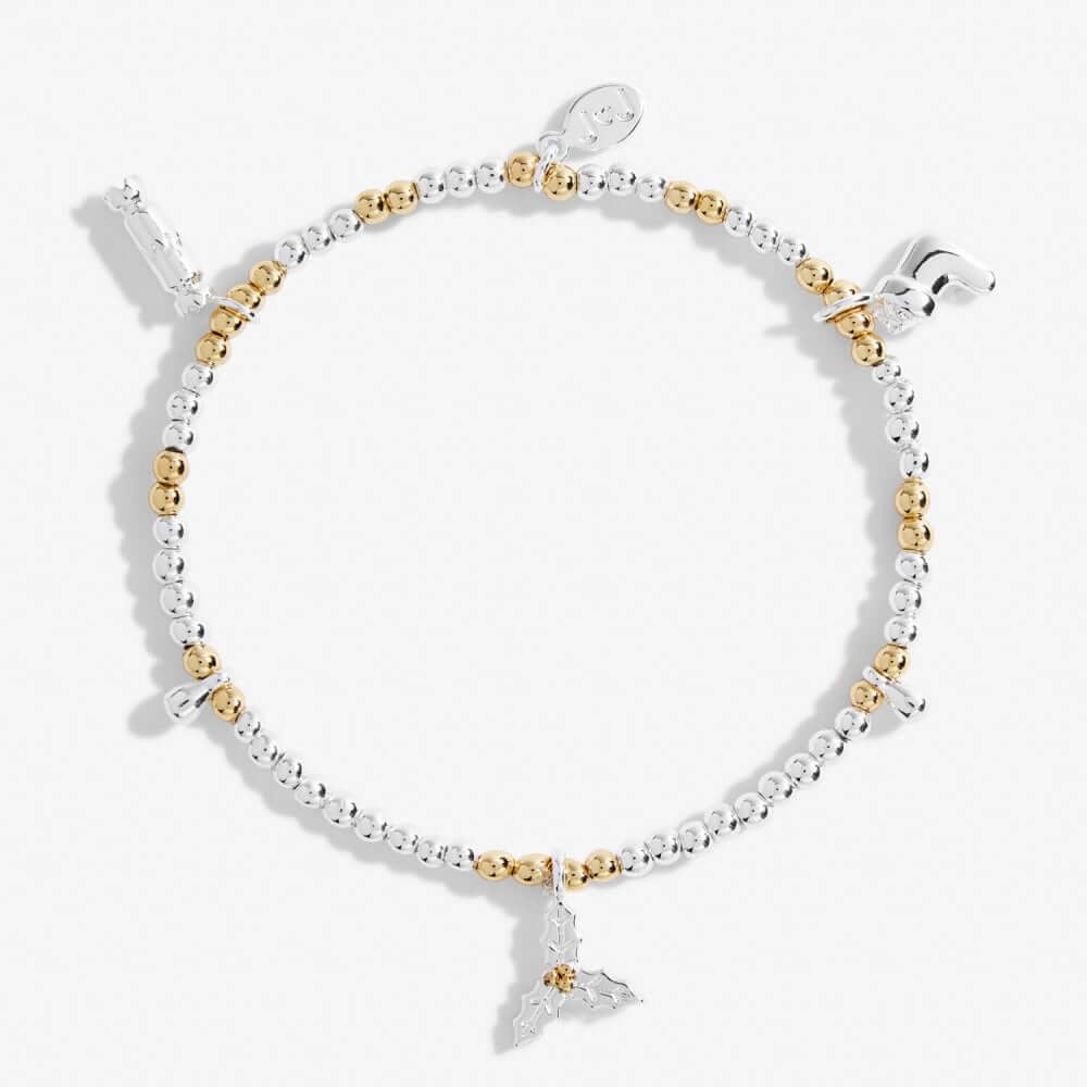 Life's A Charm | Magic Of Christmas | Silver And Gold | Charm Bracelet | 17.5cm Stretch