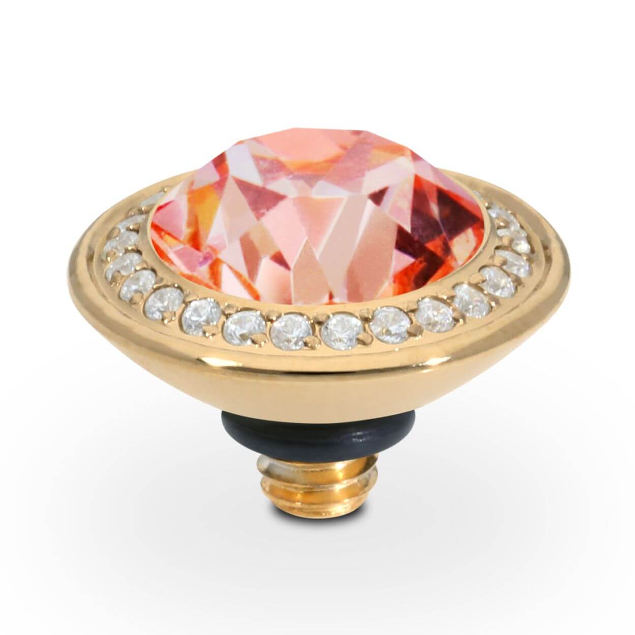 TONDO Deluxe (G/P) 9mm Rose Peach Ring Top
