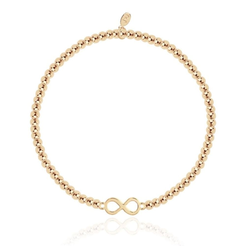 Christmas Cracker - Infinity - Gold - 17.5cm Stretch Bracelet