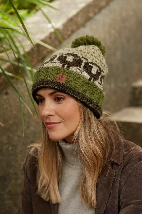Herdwick Sheep Roll Back Bobble Beanie