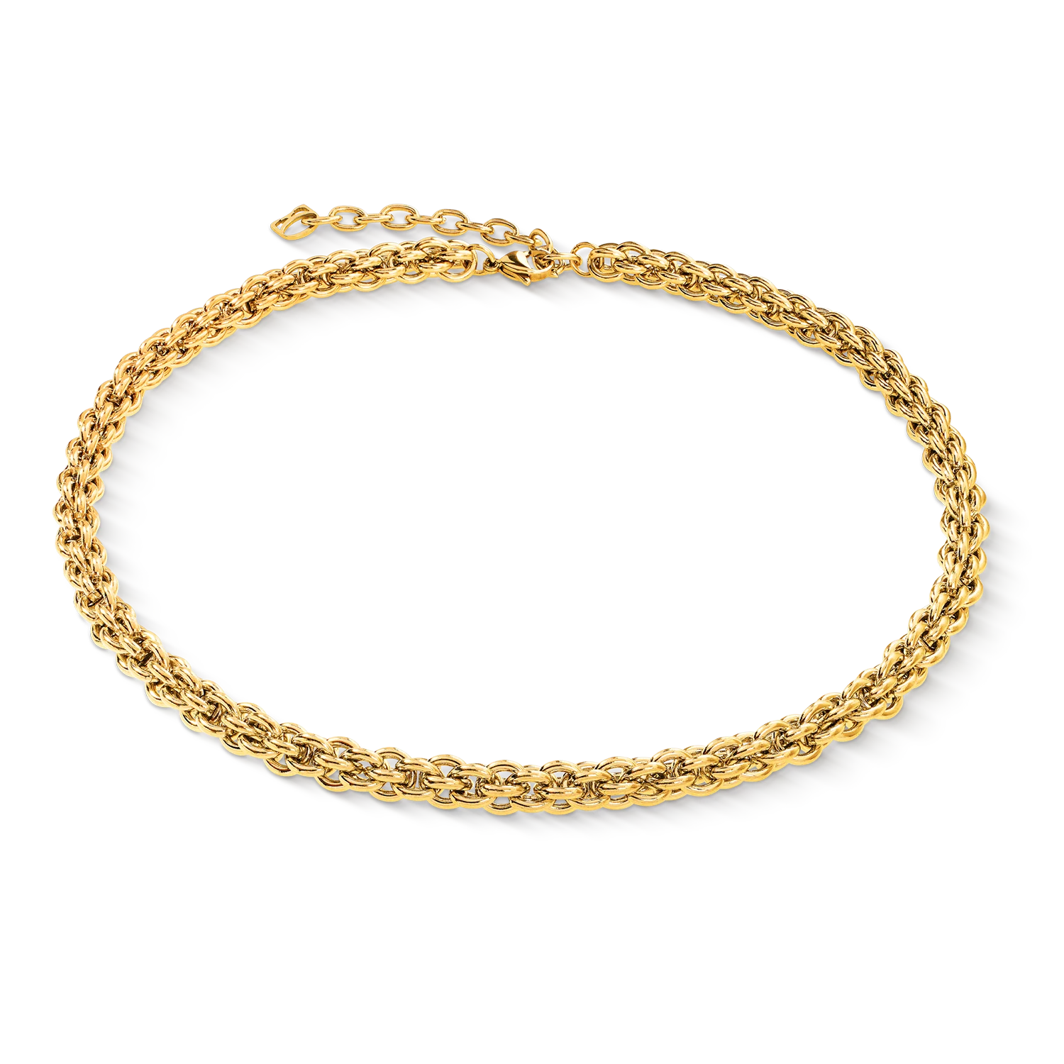 Mesh Chain Classic Gold Plated Necklace