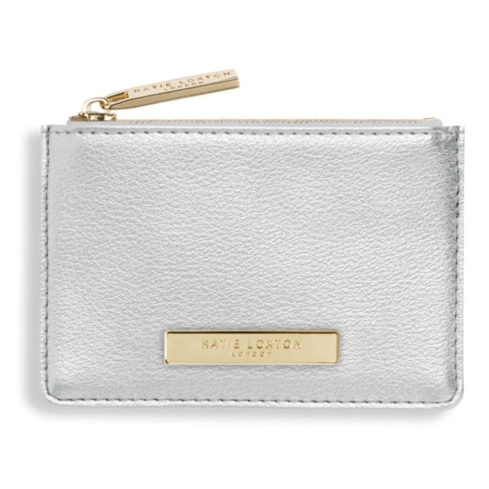 ALISE CARD HOLDER - Metallic Silver - 7.7x10.7x1.3cm