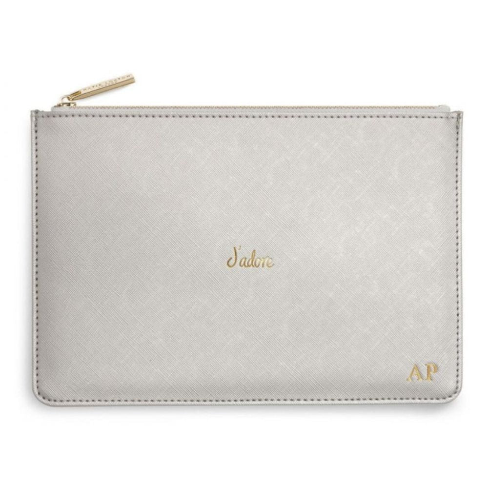 Perfect Pouch | J'adore | Silver | 16 X 24 Cm