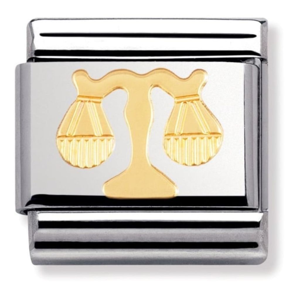 Classic Gold Zodiac Libra Link