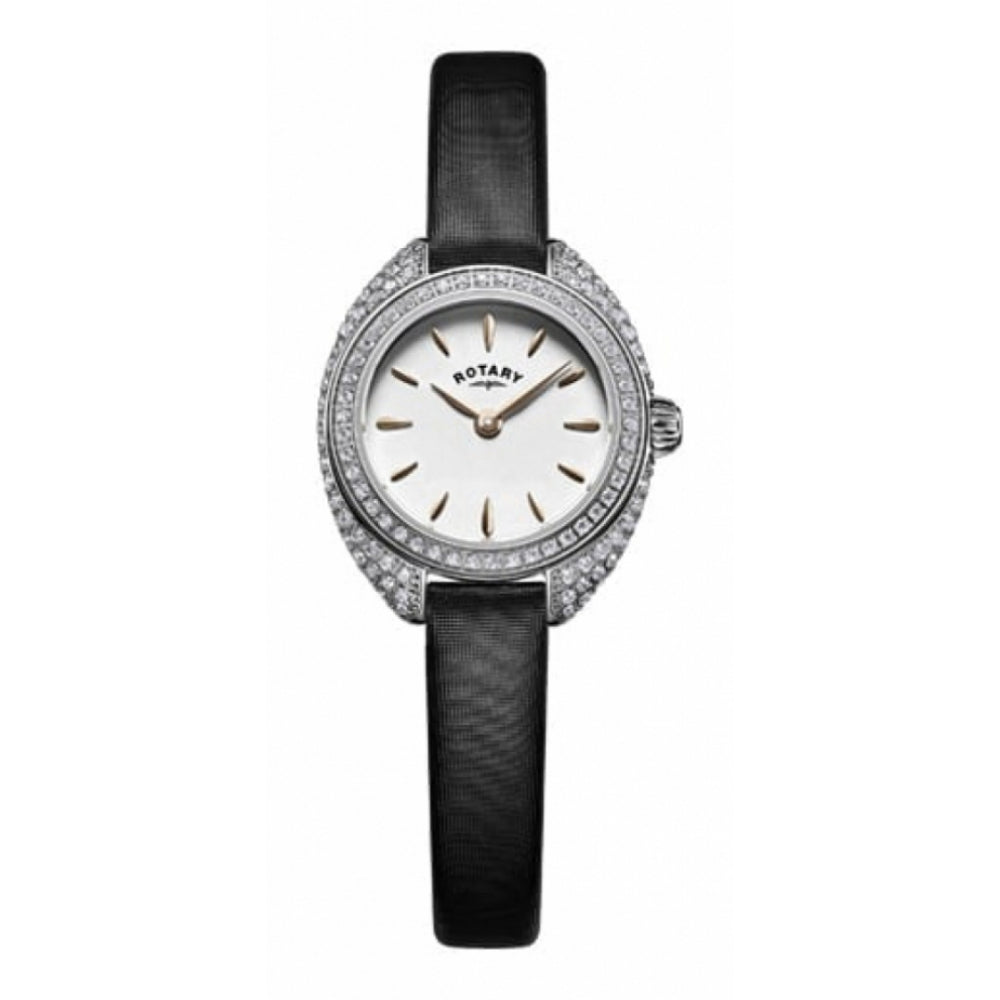 Stainless Steel White Dial Ladies Wristwatch
