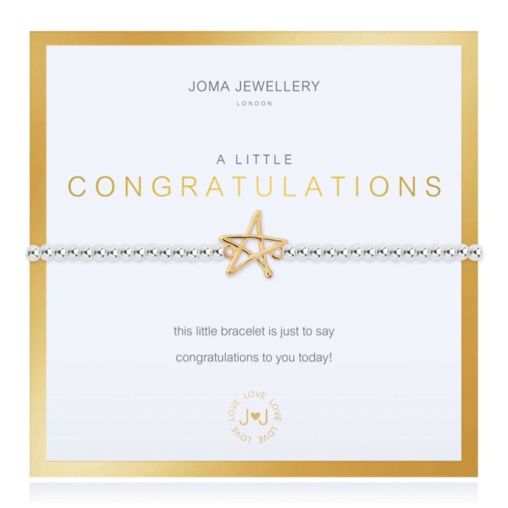 Beautifully Boxed A Littles | Congratulations | Bracelet | 17.5cm Stretch