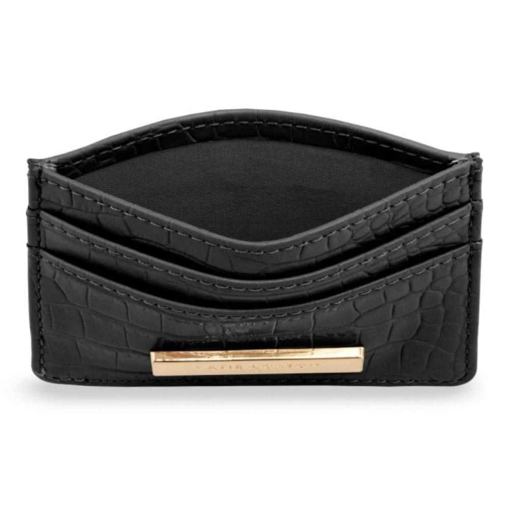 CELINE CROC CARDHOLDER - Black - 7.7x10.7x1.3cm