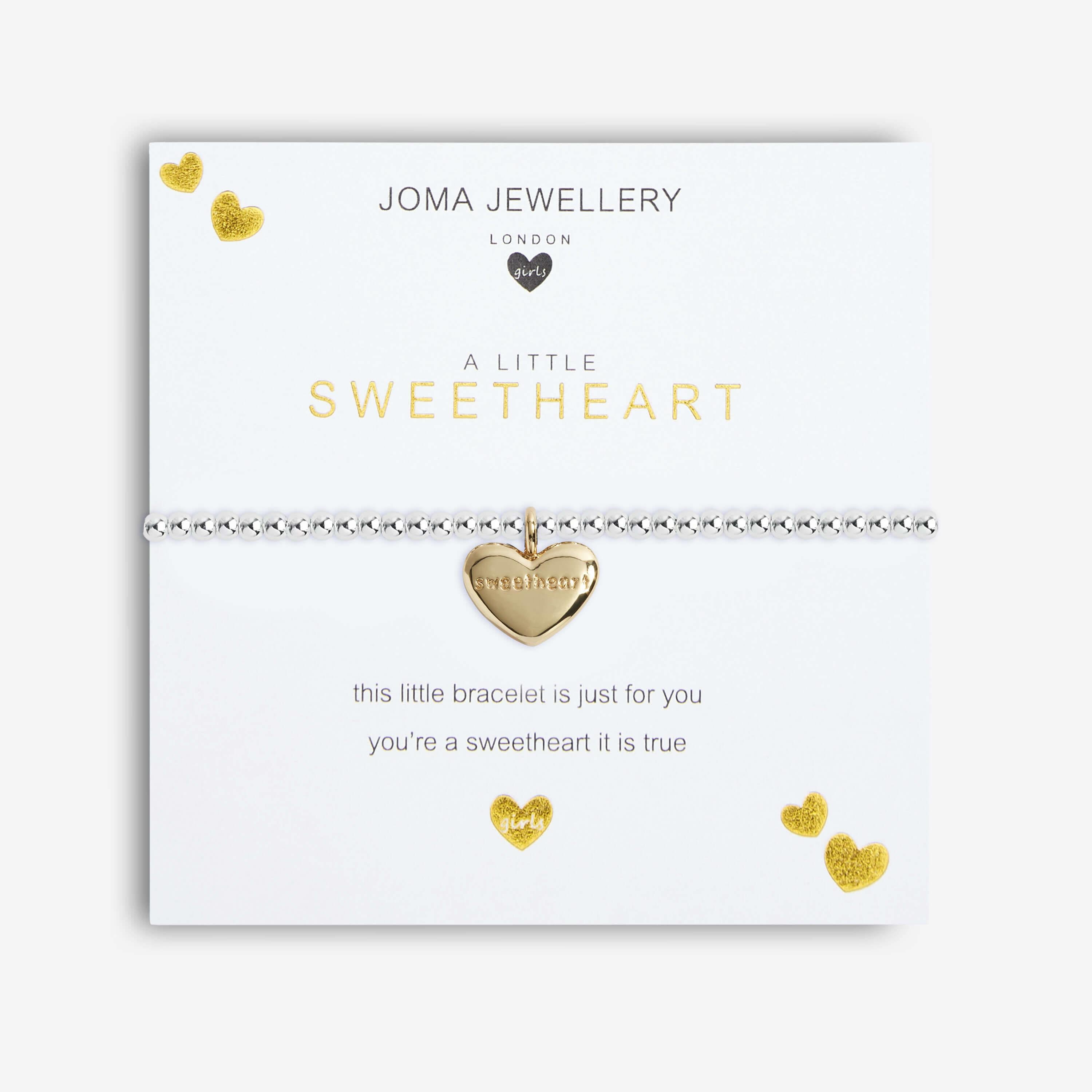 A Little | Sweetheart | Silver | Bracelet | 15.5cm Stretch