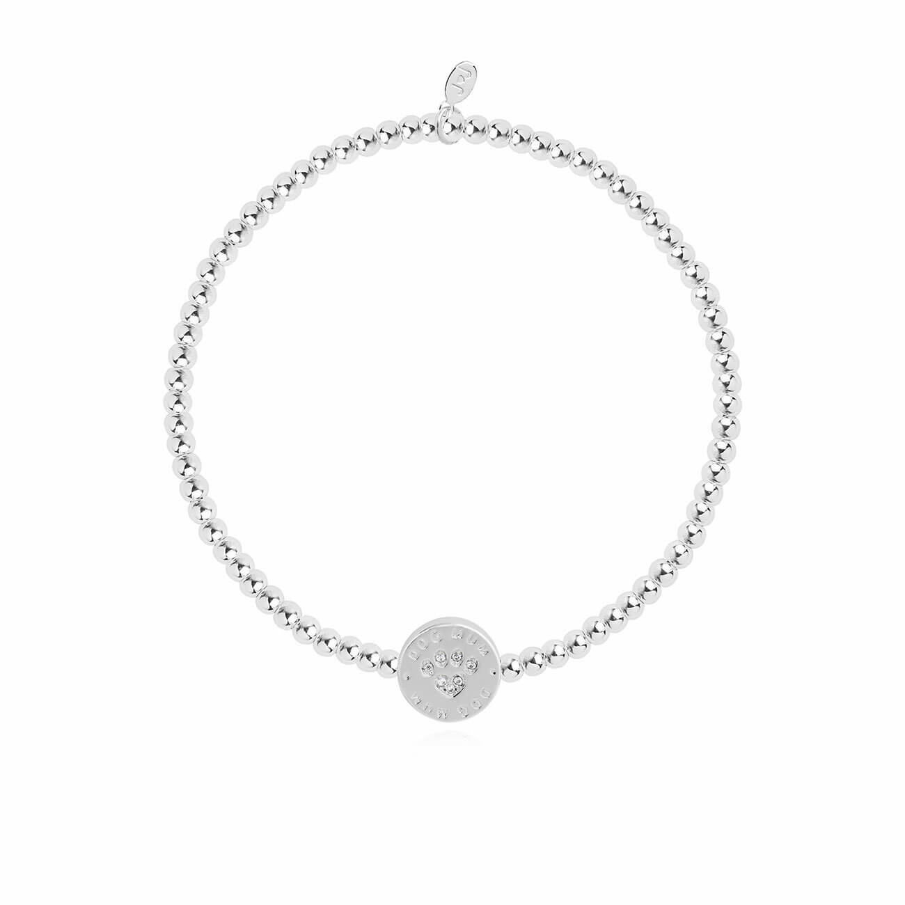 A Little | Dog Mum | Silver | Bracelet | 17.5cm Stretch