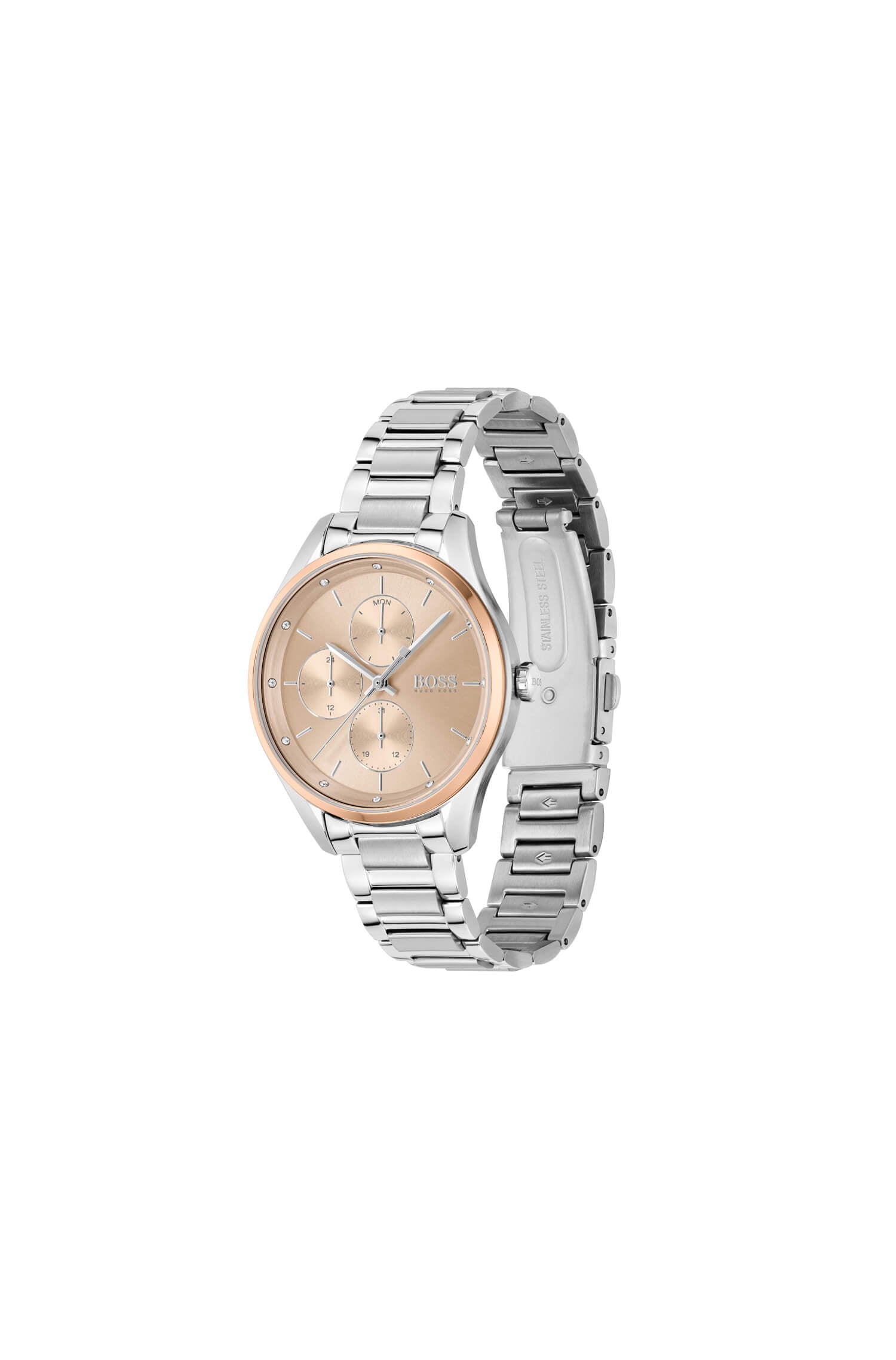 Grand Course Two Tone Light Rose Gold Multifunctional Dial Ladies Watch