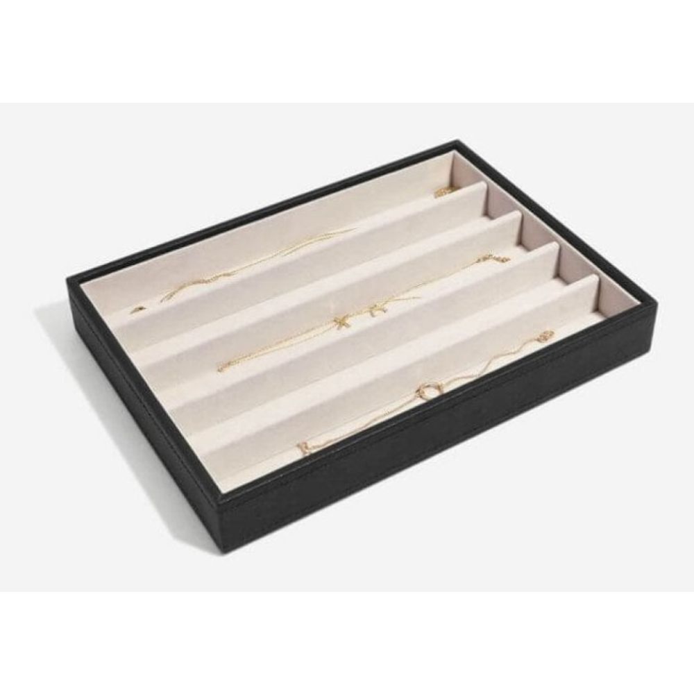 Classic Black 5 Section Jewellery Tray