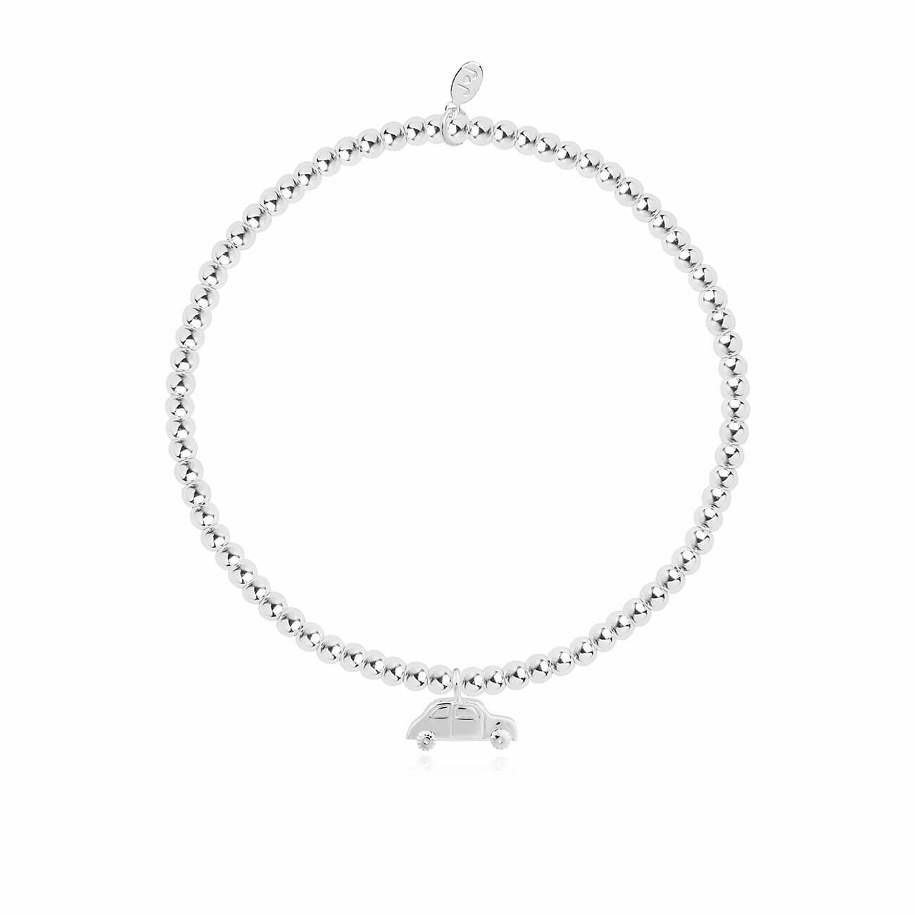 A Little | Car | Silver | Bracelet | 17.5cm Stretch (Italian)