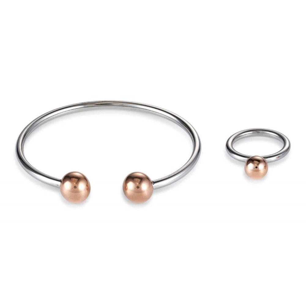Rose Gold-Silver Bangle