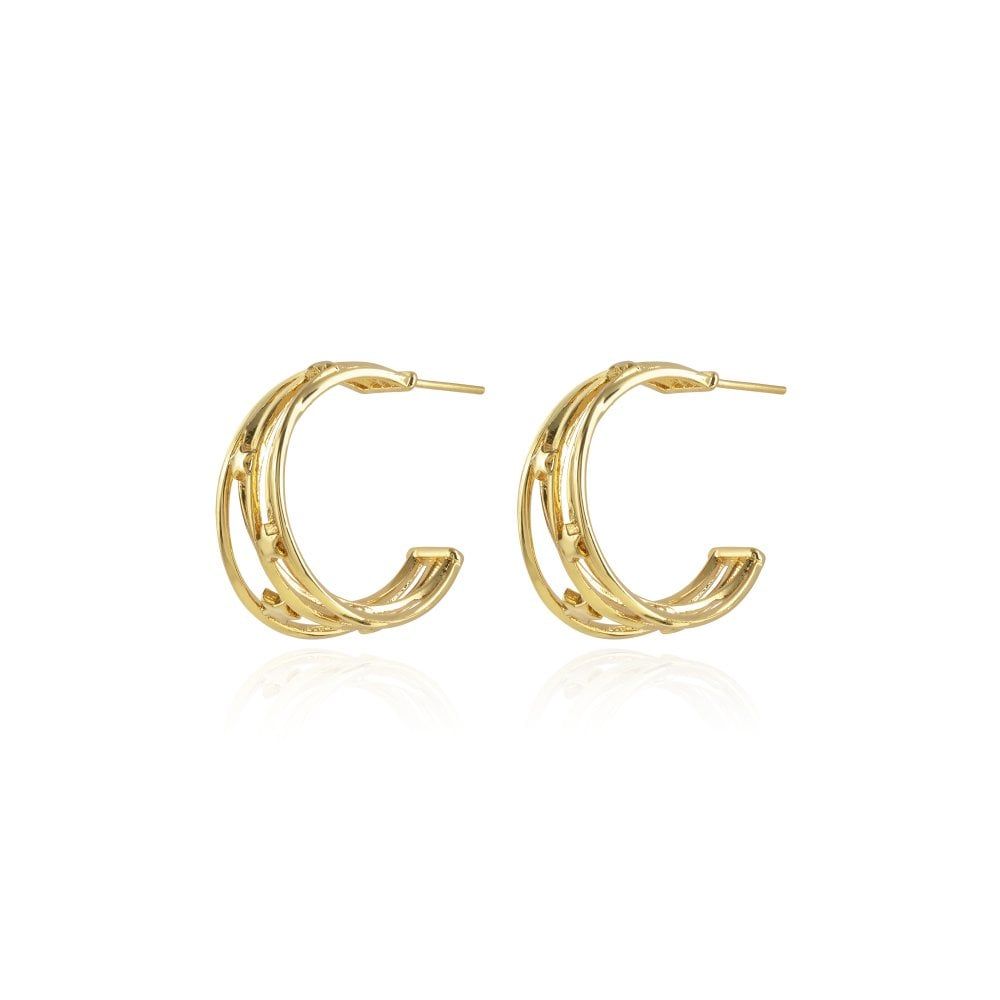 Magic Is Something You Make Gold Hoop Earrings